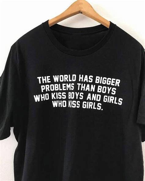 The World Has Bigger Problems T Shirt Womens Tshirt Womens T Shirt Lesbian Tshirt Gay T Shirt