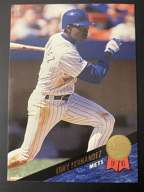 Tony Fernandez New York Mets Leaf Baseball Card New York