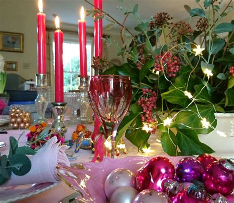 How To Revive Your Christmas Table Decorations With Pink The Middle