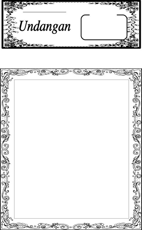 Ukuran frame 17 x 13 cm, isi undangan 16 x 12 cm. 60+ Bingkai Undangan: Nikah, Tahlil, Aqiqah dll (DOWNLOAD)