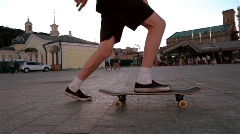 Skateboarder Riding In Slow Mo Side View Of Stock Footage Sbv 312755940