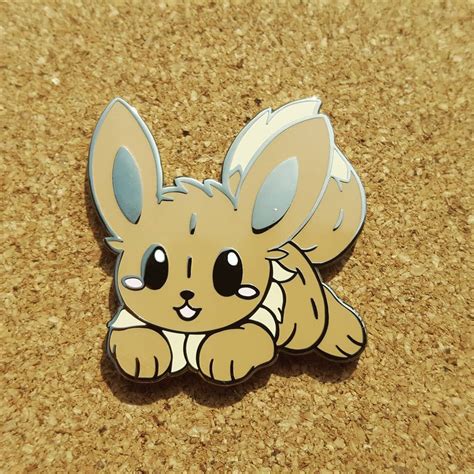 Eevee Hard Enamel Pin Pokemon Hard Enamel Pin Etsy