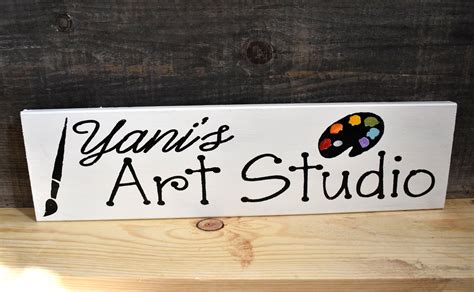 Personalized Art Studio Sign Artist T Custom Art Etsy