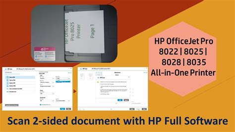 Hp Officejet Pro 8025 8025e 8020 8035 Printer Scan 2 Sided