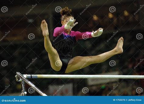 Gymnast Uneven Bars 002 Royalty Free Stock Photo Image 1753275