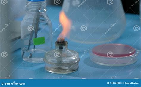 Transparent Fluid In Small Bottle Stock Image Image Of Fluid