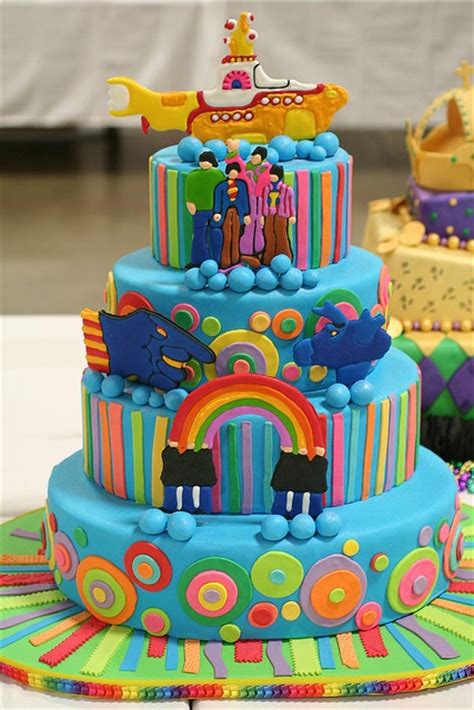 Yellow Submarine Cake I Like The Idea Of A Beatles Theme