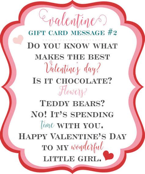 10 Valentine T Card Message Ideas Little Girls Pearls