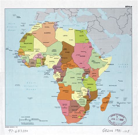Detalle A Gran Escala Mapa Politico De Africa Con Las Marcas De Images