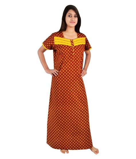 Buy Ayona Cotton Nighty And Night Gowns Online At Best Prices In India Snapdeal