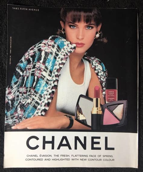 1993 Chanel Advertisement Chanel Ad Vintage Chanel Chanel Cosmetics