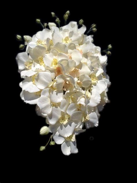 Decor Ivory Cascading Orchid Bridal Bouquet Weddbook