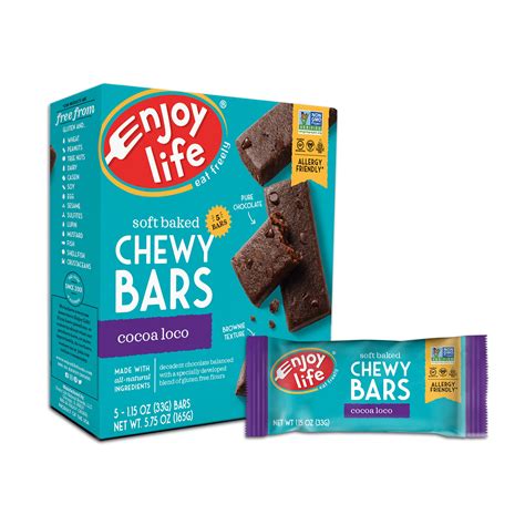 Enjoy Life Soft Baked Cocoa Loco Chewy Bars 115 Oz 5 Count Walmart