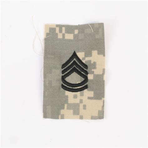Acu Rank Badge For Combat Cap Sew On Sgt 1st Class