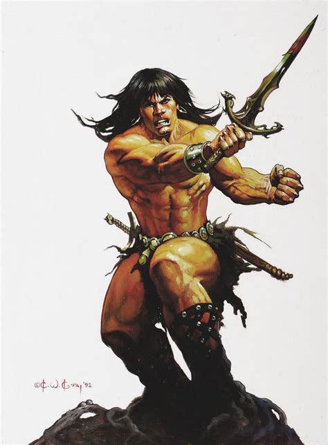 Ken Kelly Conan 1992 Ilustraciones Guerrero Vikingo Arte Fantástico