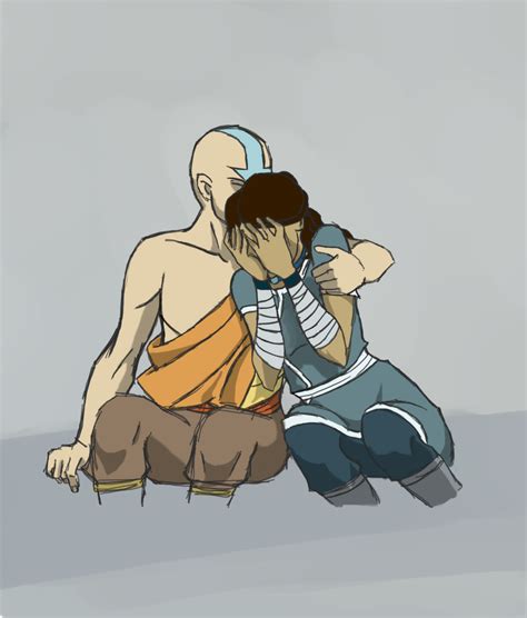 Katara And Aang Comfort By Theroguesigil On Deviantart Avatar Airbender Avatar Cartoon