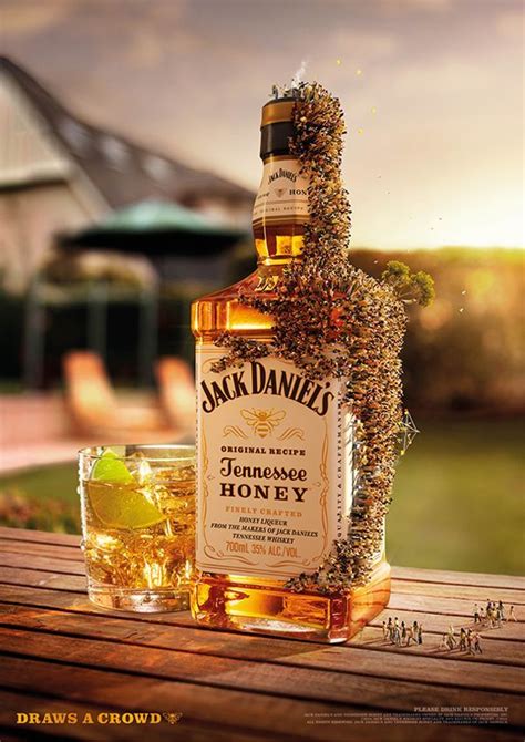 jack daniels ‘draws a crowd jack daniels tennessee honey print ads