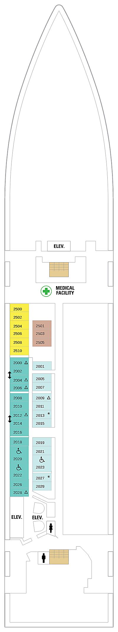 Jewel Of The Seas Deck 2 Activities Deck Plan Layout