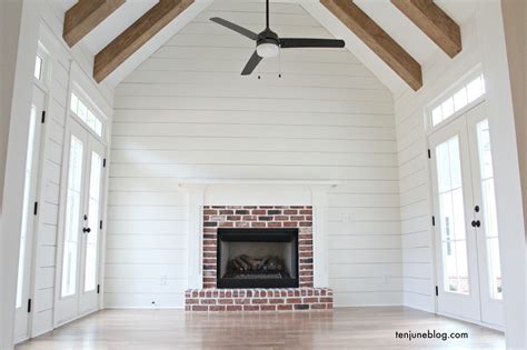The popular windsorone 8″ wors shiplap product for ceiling lids & wall skinning. The Farmhouse: A Tour of the Living + Keeping Room ...