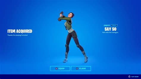 How To Get New Say So Emote In Fortnite Youtube