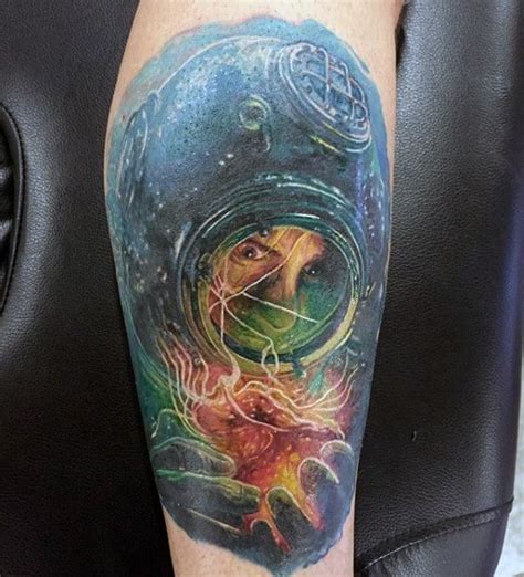 Made this a year and half ago.i still look at it everyday at the mirror! 60 Diver Tattoo Designs For Men - Underwater Ink Ideas