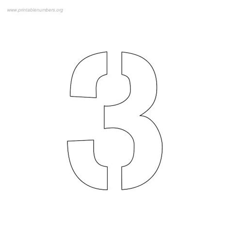 5 Best Images Of 3 Extra Large Bold Numbers Printable Large Number 4