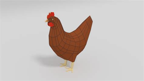 Artstation Low Poly Cartoon Chicken Resources