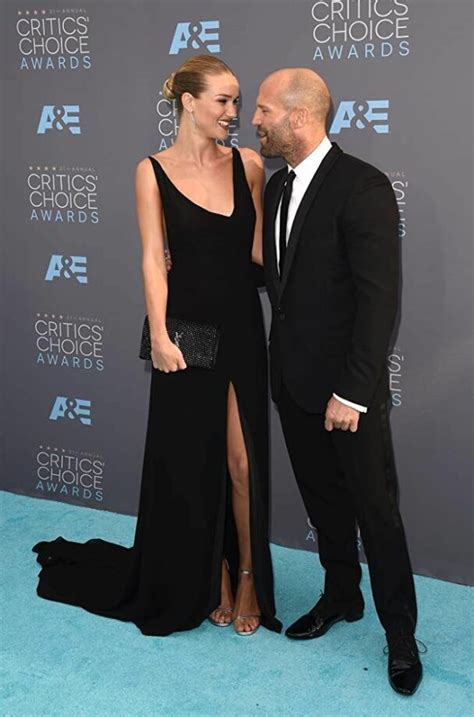 see this gorgeous pictures of jason statham with his wife rosie huntington whiteley they both