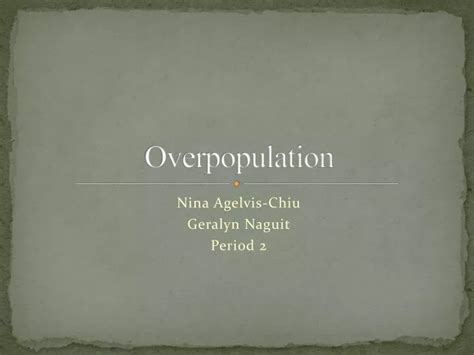 ppt overpopulation powerpoint presentation free download id 2668784
