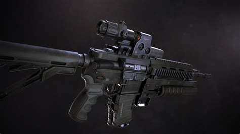 Artstation Sbg Assault Rifle Ultimate Edition Game Assets