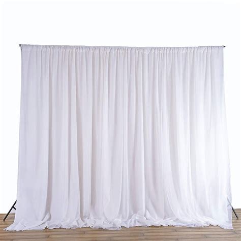 White Backdrop With White Cloth 3meter Partycallhire