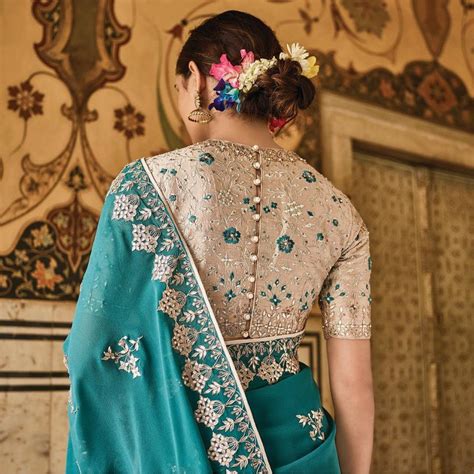 Blouse Back Neck Designs For Pattu Sarees That Will Make You Look