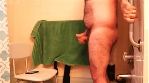 bear masturbating his big uncut cock shoots a massive cumshotand xxx mobile porno videos