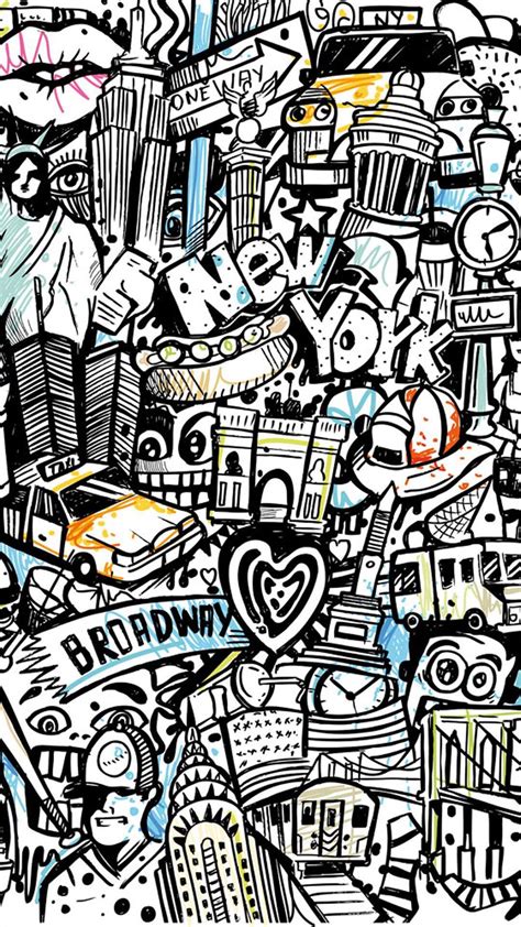 Doodle Art Iphone Wallpapers Wallpaper Cave