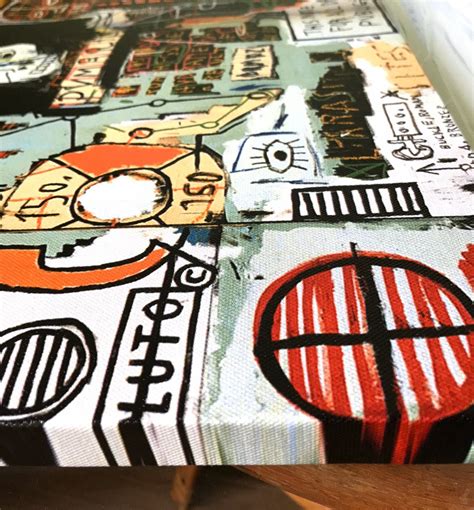 Basquiat Art Modern Wall Art Canvas Print Etsy