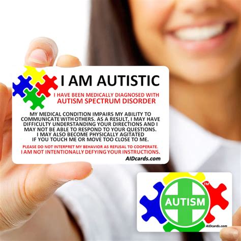 I Am Autistic Autism Awareness Card Etsy
