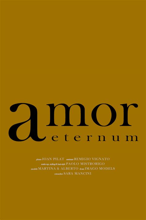 Amor Aeternum On Behance