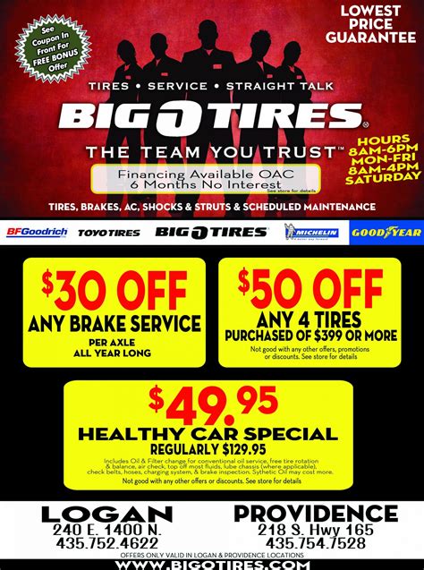 Big O Tire Coupon 100 Authentic Save 52 Jlcatjgobmx