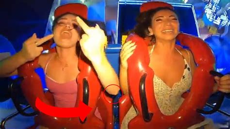 Slingshot Ride Girl Fail Compilation Funny And Shocking Moments 50