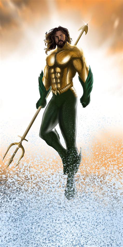 Aquaman Superhero Artwork Fan Art 1080x2160 Wallpaper In 2020