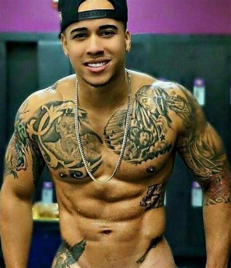 Mixed Guys Latino Men Hot Black Guys Handsome Black Men Boy Tattoos Favim Fine Men Swagg