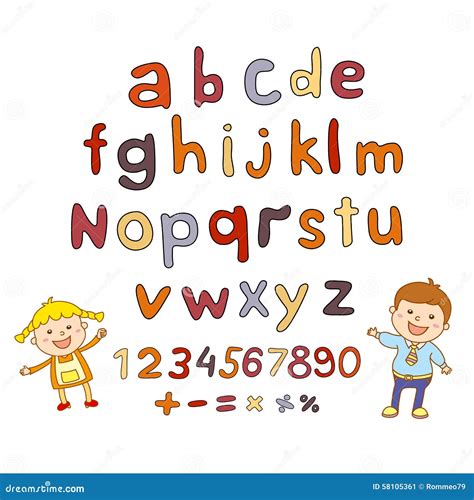 Abc For Kids Alphabet Illustration Vector Kids Children Fun Stock