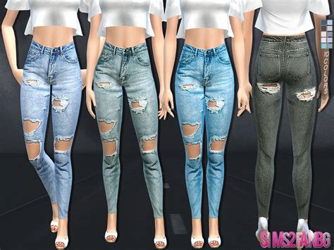 138 High Ripped Jeans The Sims 4 Catalog