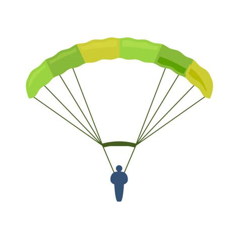 Colorful Parachute Cartoon Illustrations Royalty Free Vector Graphics