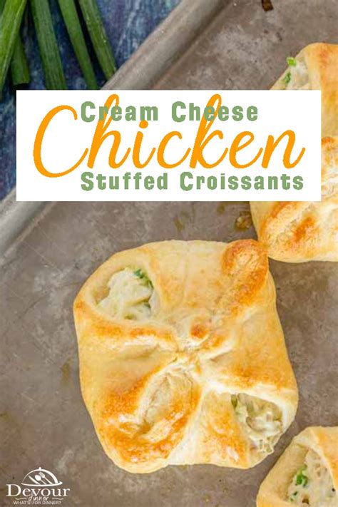 How to make proper croissants completely by. Chicken Cream Cheese Croissants - Devour Dinner. Cream ...