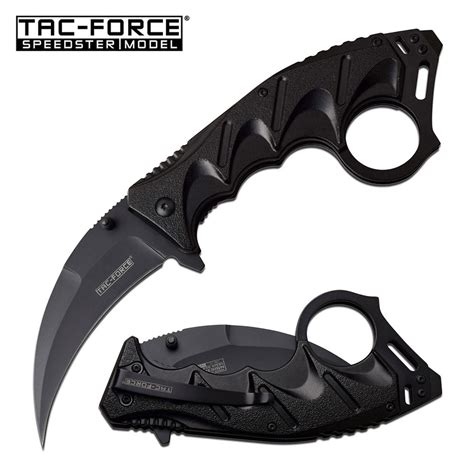 8 Tac Force Karambit Black Tactical Combat Pocket Knife Tf 957bk