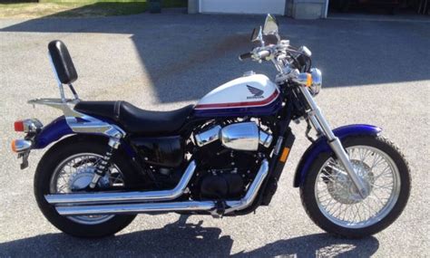 Shadow rs recalls a flat track racing bike. 2011 Honda Shadow VT750RS Red White & Blue with COBRA and more