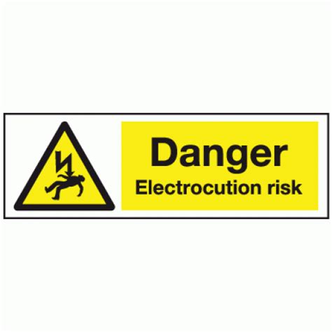 Danger Electrocution Risk Sign