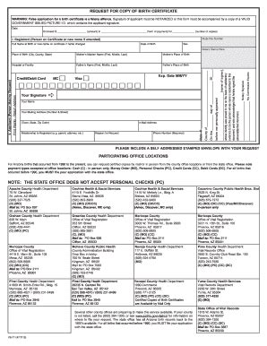 What qualifies for a medical card in az? 2013 Form AZ VS-11 Fill Online, Printable, Fillable, Blank - PDFfiller