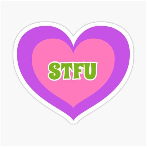 Y2k Stfu Sticker Sticker For Sale By Oatmilkandchai Redbubble